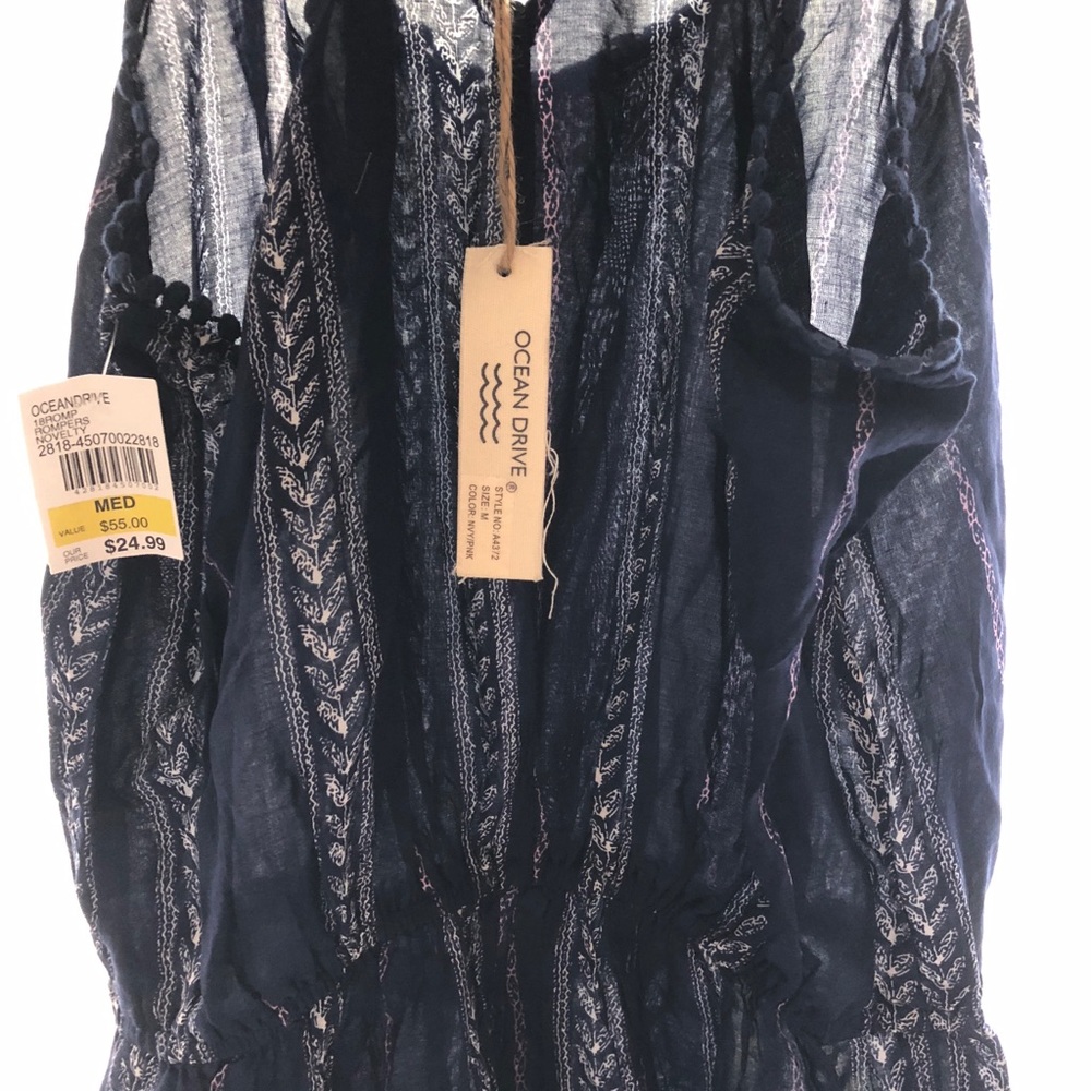 Blue pattern romper - Picture 5 of 7
